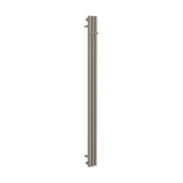 Verdi grzejnik łazienkowy pionowy 180x13 cm, 3 profile z haczykami, cappuccino