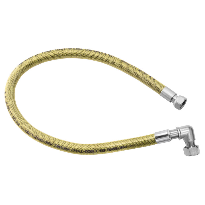 Wąż przyłączeniowy do gazu GW-GW 1-2" kolanko, 1,0 m PVC – Ferro