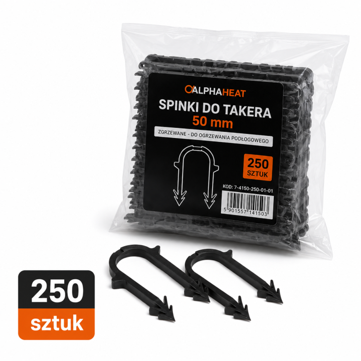 Spinka do Tackera, Takera z tworzywa sztucznego 50mm zgrzewana 250 sztuk
