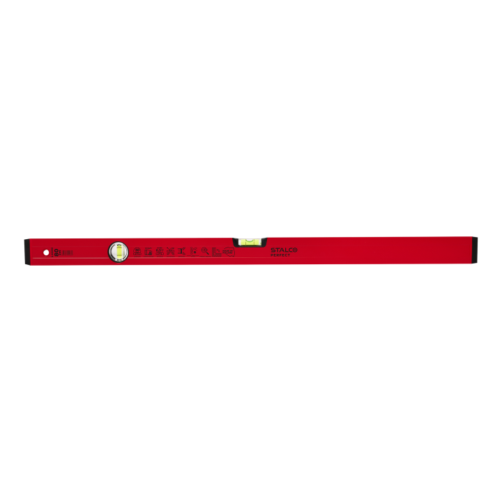 Poziomnica aluminiowa 80cm czerwona STALCO PERFECT S-65080