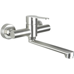 Bateria umywalkowa ścienna obrotowa stal lupo BLU F50M – Deante