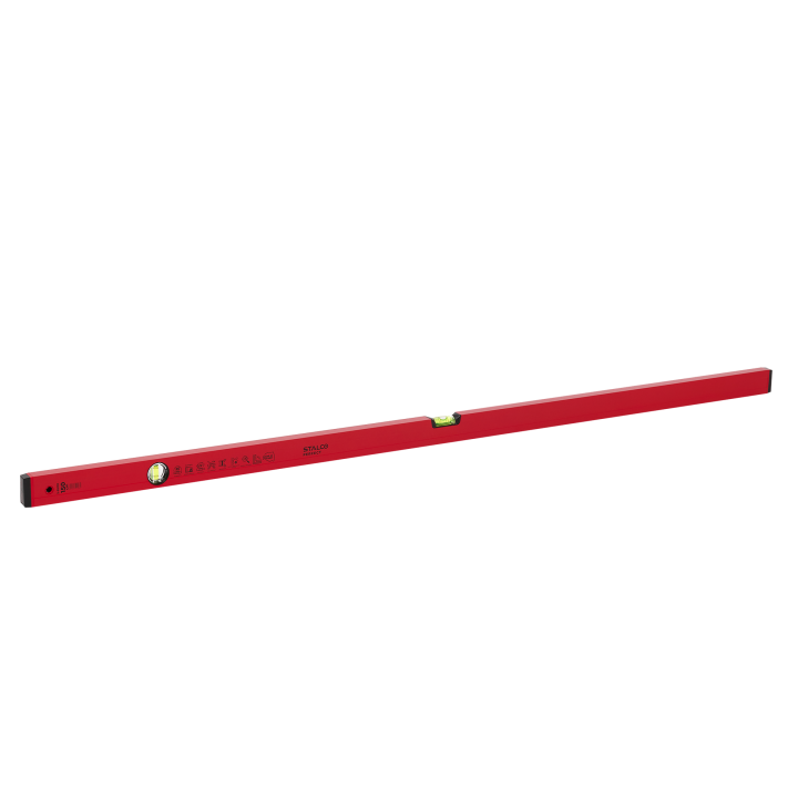 Poziomnica aluminiowa 150cm czerwona STALCO PERFECT S-65150