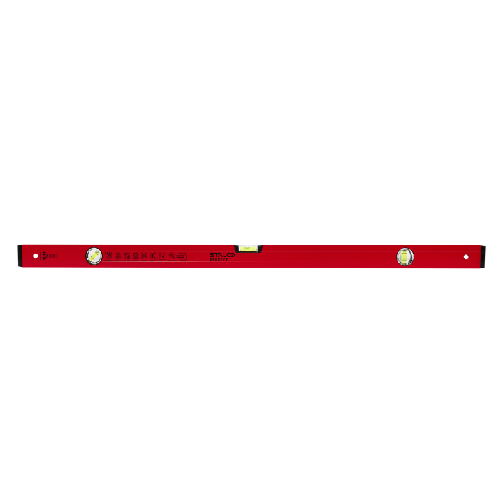 Poziomnica aluminiowa 100cm / 45° czerwona STALCO PERFECT S-65159