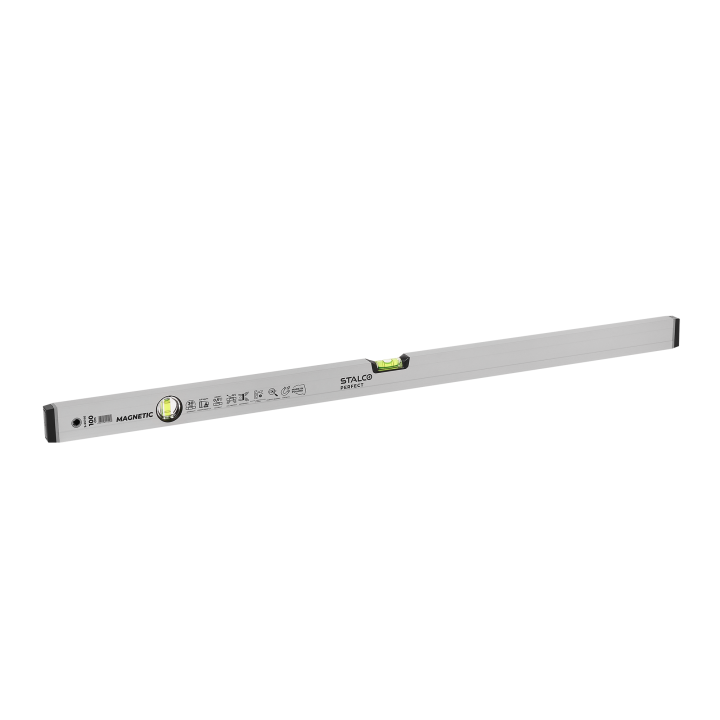 Poziomnica aluminiowa anodowana z magnesem 100cm STALCO PERFECT