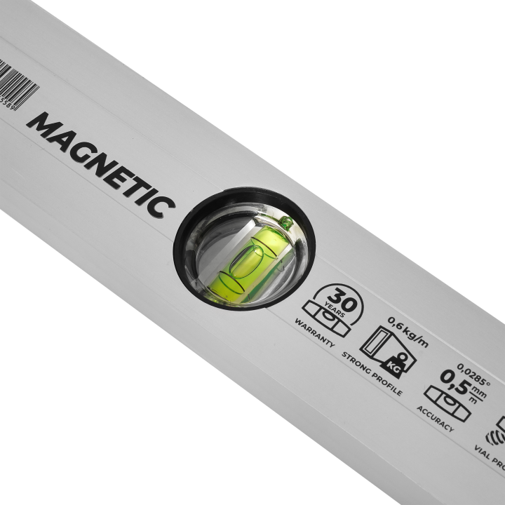 Poziomnica aluminiowa anodowana z magnesem 100cm STALCO PERFECT