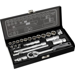 Zestaw nasadek z grzechotką CrV Stalco Perfect S-77822