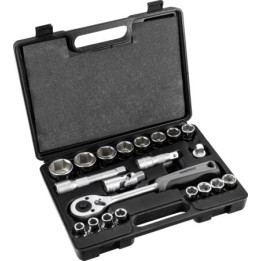 Zestaw nasadek z grzechotką CrV Stalco Perfect S-77217