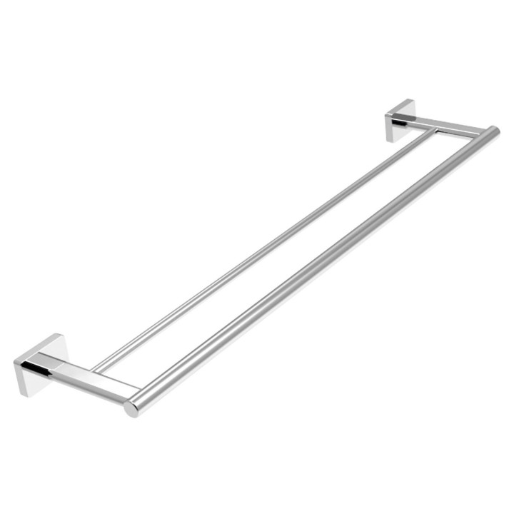 GRETA wieszak na ręcznik podwójny 600mm, chrom – Ferro