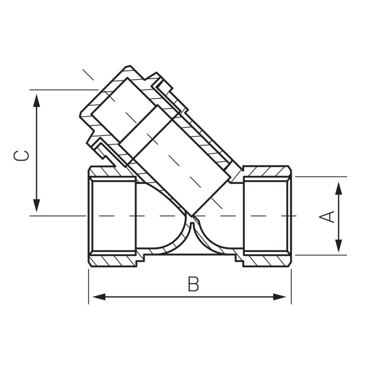 Filtr siatkowy 1 1-4" – Ferro