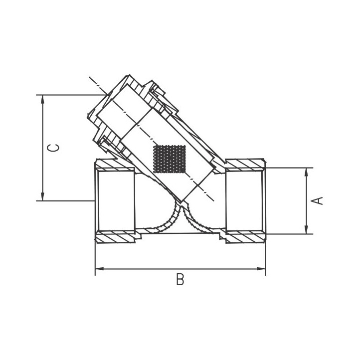 Filtr siatkowy 1 1-4" – Ferro