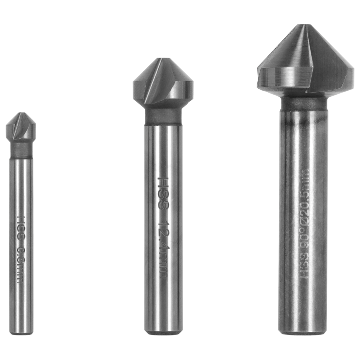 Zestaw 3x Pogłębiacz stożkowy HSS – Stalco Perfect