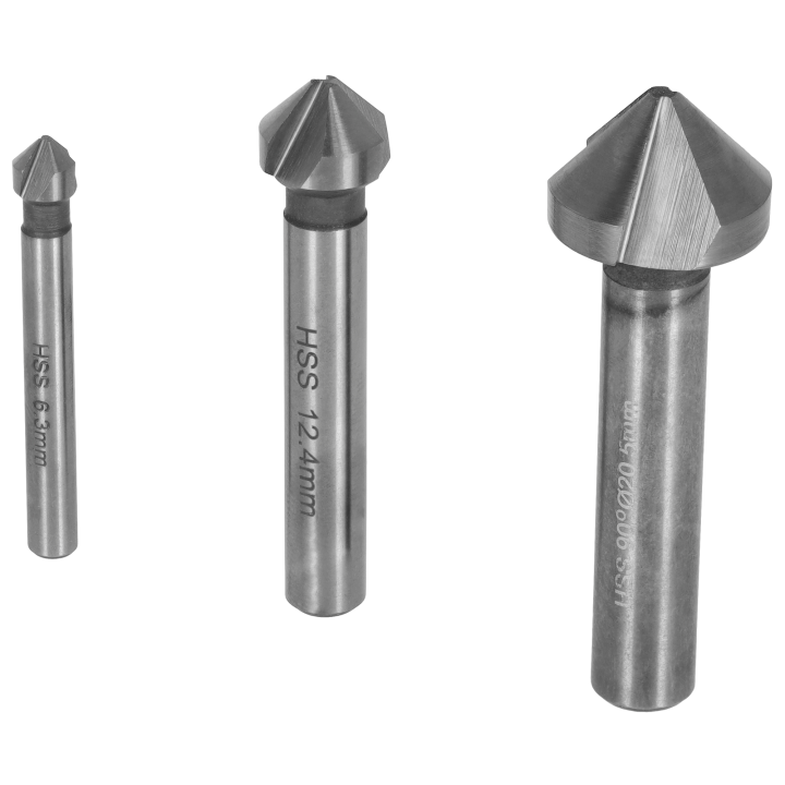 Zestaw 3x Pogłębiacz stożkowy HSS – Stalco Perfect