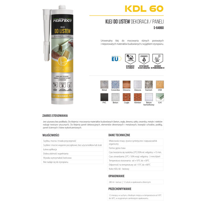 Klej montażowy do listew – Stalco Perfect