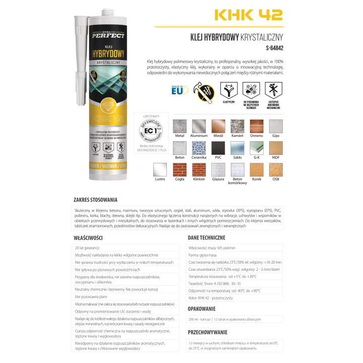 Klej hybrydowy krystaliczny – Stalco Perfect