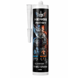 Klej hybrydowy montażowy HEROS STALCO PERFECT biały 290 ml bardzo