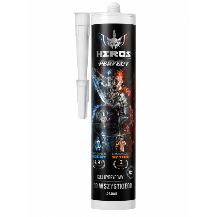 Klej hybrydowy montażowy HEROS STALCO PERFECT biały 290 ml bardzo