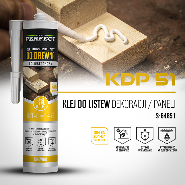 Klej konstrukcyjny D4 do drewna – Stalco Perfect