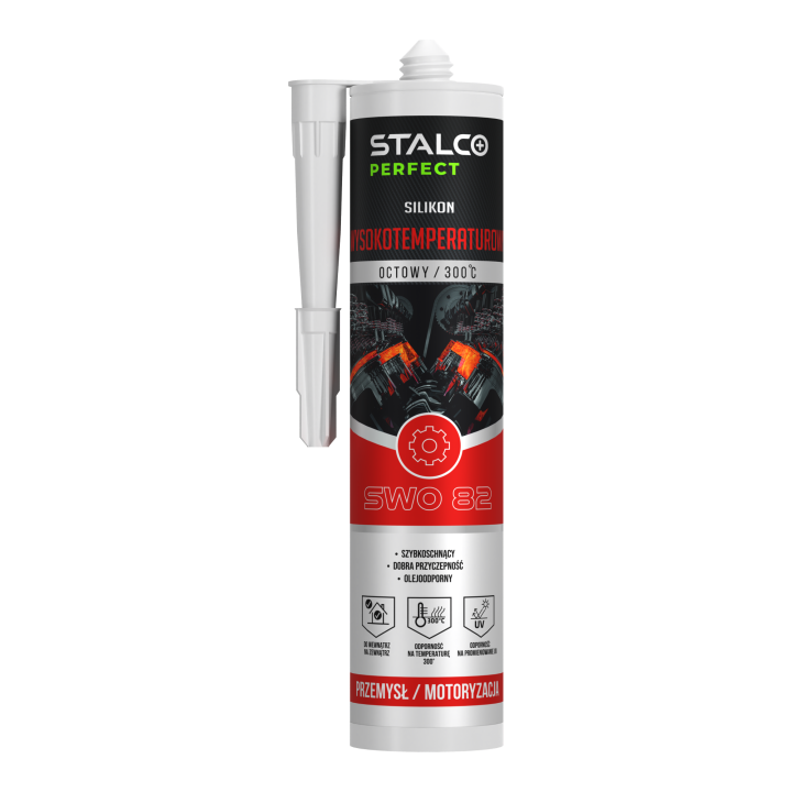 Silikon wysokotemperaturowy 300°C czerwony – Stalco Perfect