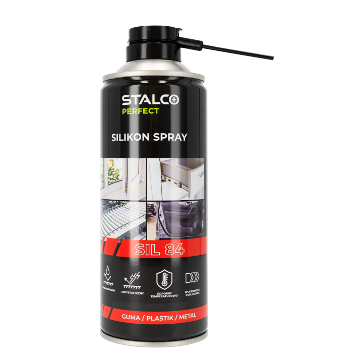 Smar silikonowy spray STALCO PERFECT 400 ml do gumy uszczelek