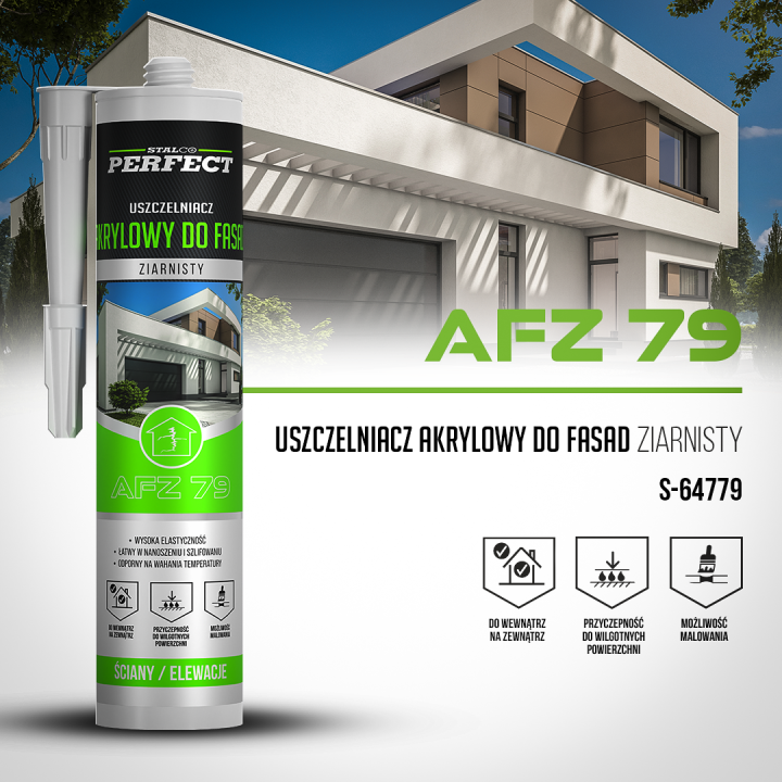 Akryl do fasad ziarnisty – Stalco Perfect