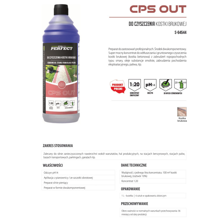 Środek do czyszczenia kostki brukowej – Stalco Perfect