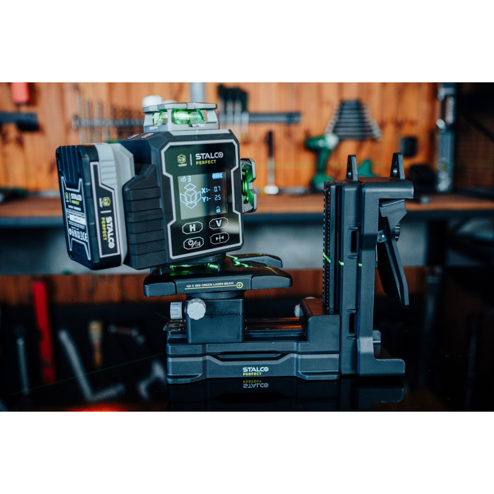 Laser krzyżowy 4D LLP4DG zielony STALCO PERFECT S058598012