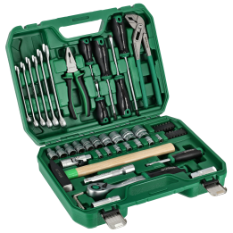 Zestaw narzędzi 1/2” 1/4” 55 EL. grzechotka 90T BMC Stalco