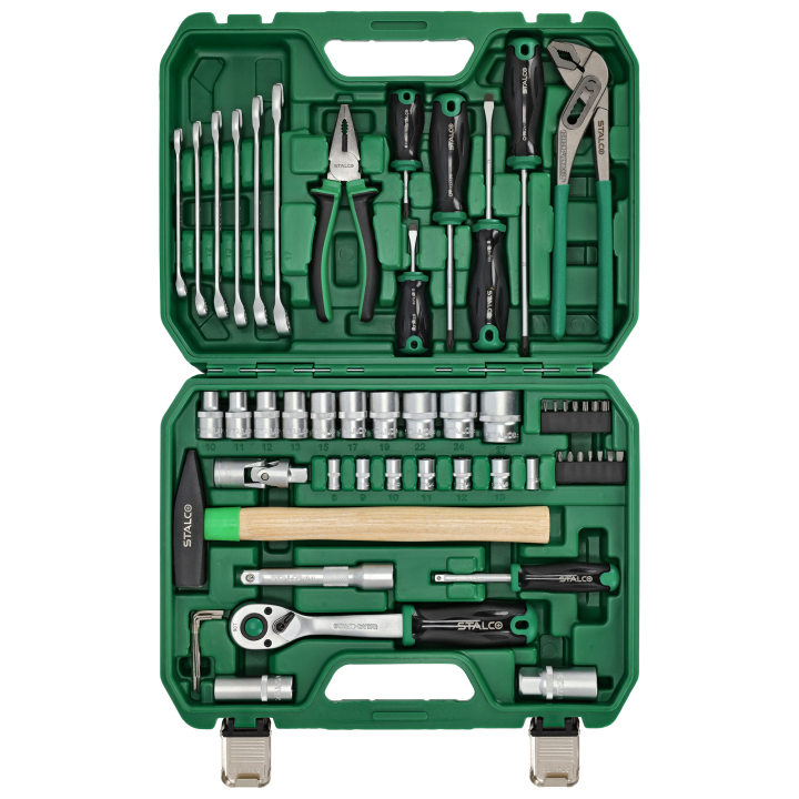 Zestaw narzędzi 1/2” 1/4” 55 EL. grzechotka 90T BMC Stalco