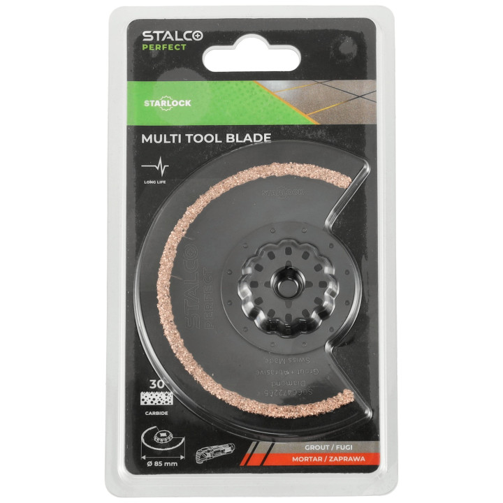 Brzeszczot CARBIDE-RIFF fugi/mat. ścierne 85mm STARLOCK ACZ 85