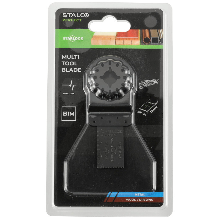 Brzeszczot BIM-METAL/DREWNO do cięcia wgłęb. 20x30mm STARLOCK AIZ