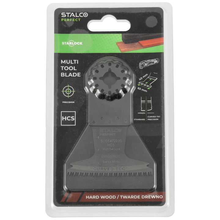Brzeszczot HCS-DREWNO do cięcia wgłębnego 65x40mm STARLOCK AII 65 BSPC STALCO PERFECT S066472235