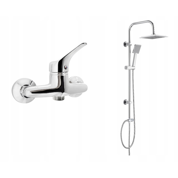 Bateria prysznicowa ścienna chrom BOJ 040M – Deante