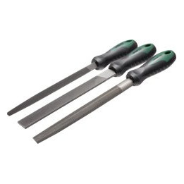 Pilniki do metalu 200 mm, komplet 3 szt. Stalco
