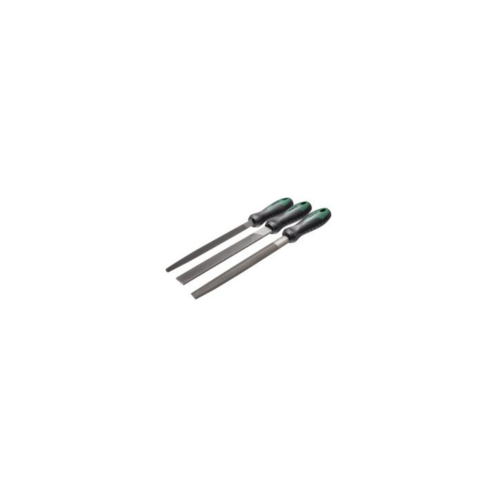 Pilniki do metalu 200 mm, komplet 3 szt. Stalco