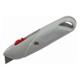 Nóż z ostrzem trapezowym 155 mm aluminiowy Stalco