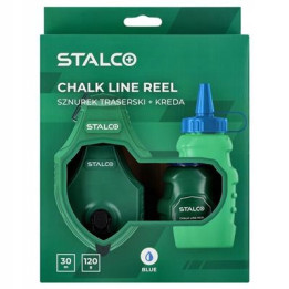 Sznurek traserski STALCO 30 m + kreda niebieska 120 g zestaw