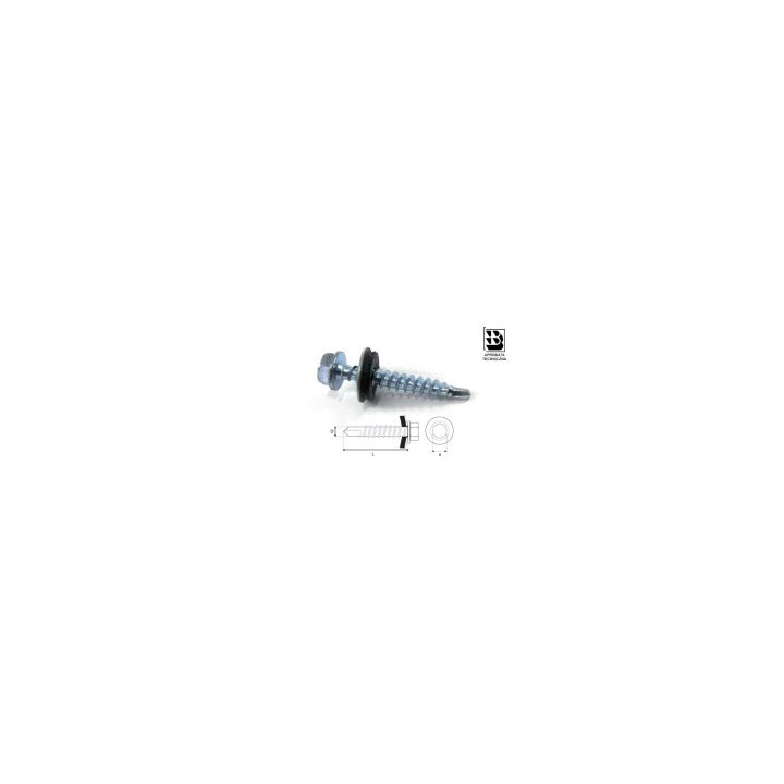 Wkręt farmerski ø4,8 × 35 mm RAL 8011 Stalco