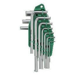 Zestaw krótkich kluczy sześciokątnych 1,5–10 mm Stalco