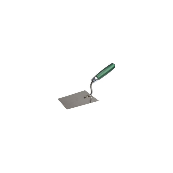 Kielnia trapezowa nierdzewna z uchwytem drewnianym S-37366
