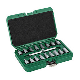 Klucze do korków spustu oleju 3/8" 18 el. CrV Stalco