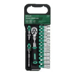 Nasadki i grzechotka 1/4" na hangerze CrV Stalco