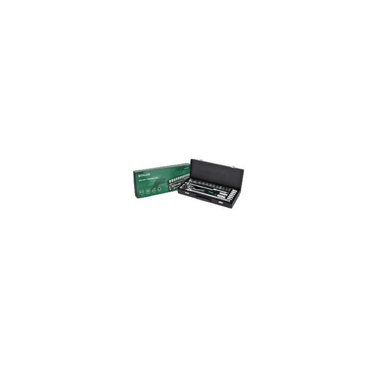 Zestaw kluczy nasadowych 1/2" 25 el. CrV Stalco
