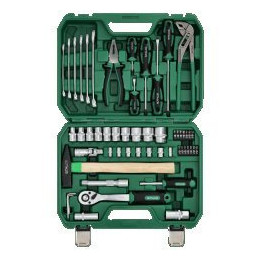 Zestaw multinarzędziowy 1/4" + 1/2" 55 el. Stalco