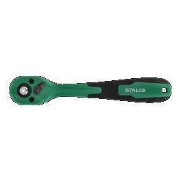 Grzechotka odgięta z powłoką kompozytową 1/4″ 150 mm Stalco