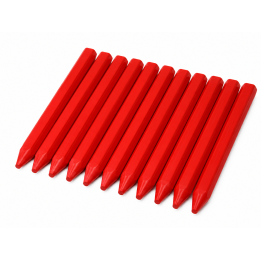 12x Kredka budowlana woskowa STALCO czerwona 12x120 mm S-76035