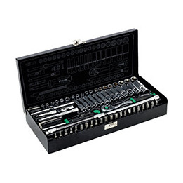 Zestaw kluczy nasadowych 1/4" 67 el. Stalco