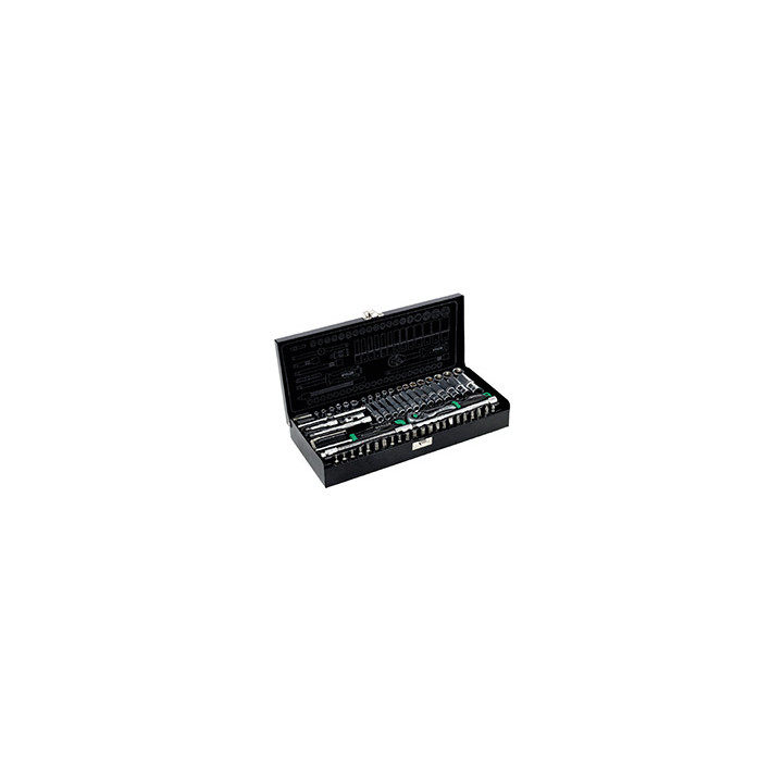 Zestaw kluczy nasadowych 1/4" 67 el. Stalco