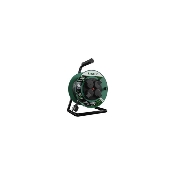 Przedłużacz bębnowy IP44 16 A 3 × 1,5 mm² Stalco S-46603