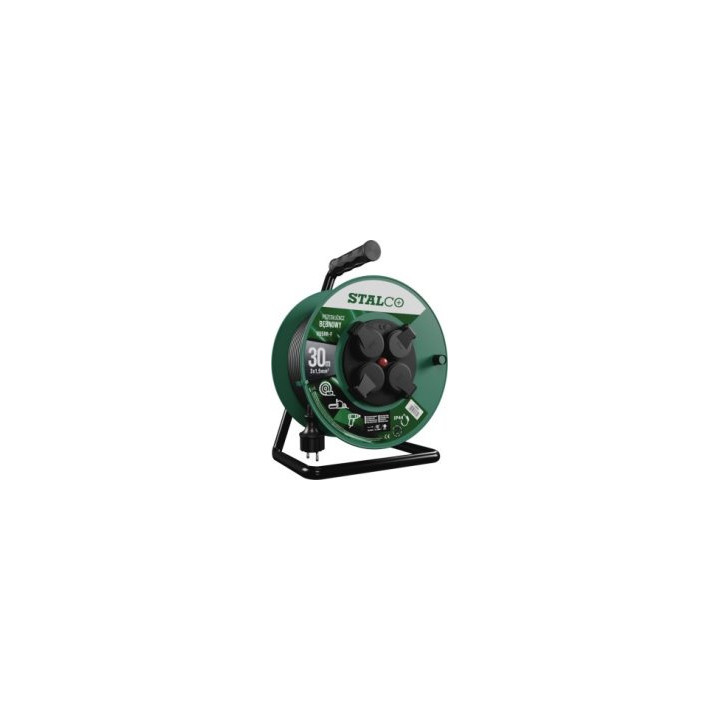 Przedłużacz bębnowy IP44 16 A 3 × 1,5 mm² Stalco S-46605