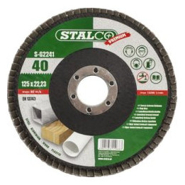 Tarcza listkowa STALCO ALOTEX 125 mm P80 do metalu drewna